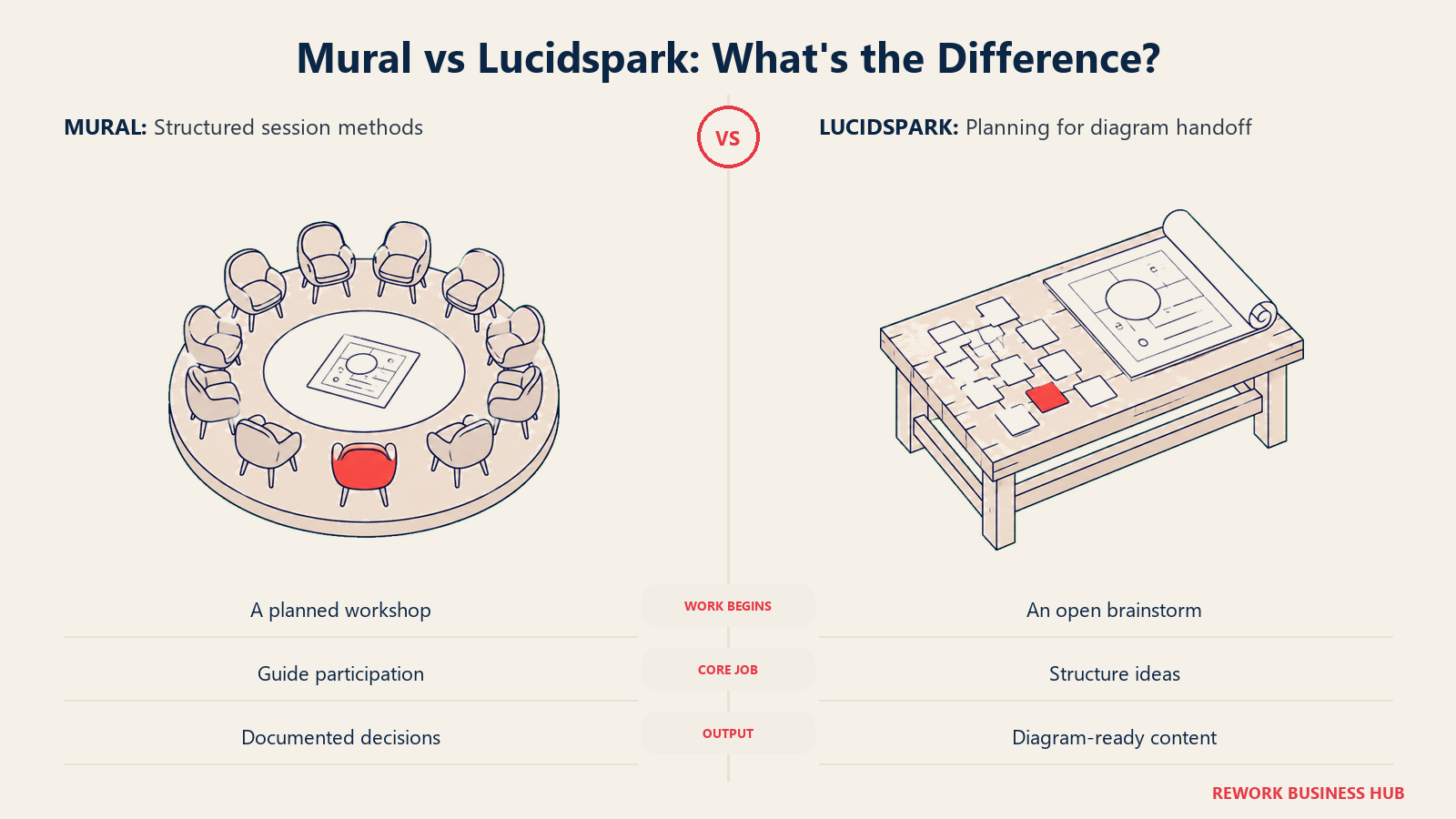 Mural and Lucidspark what each one is actually built for shown through session stage and planning workbench