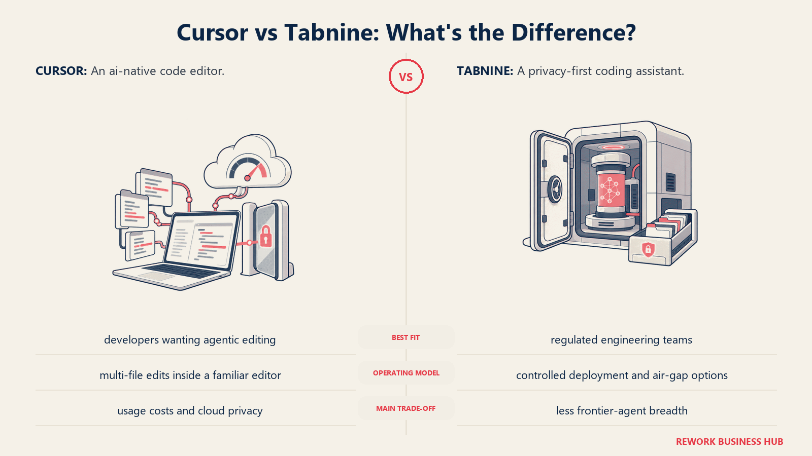 Cursor and Tabnine compared through matched operating metaphors for which fits better?