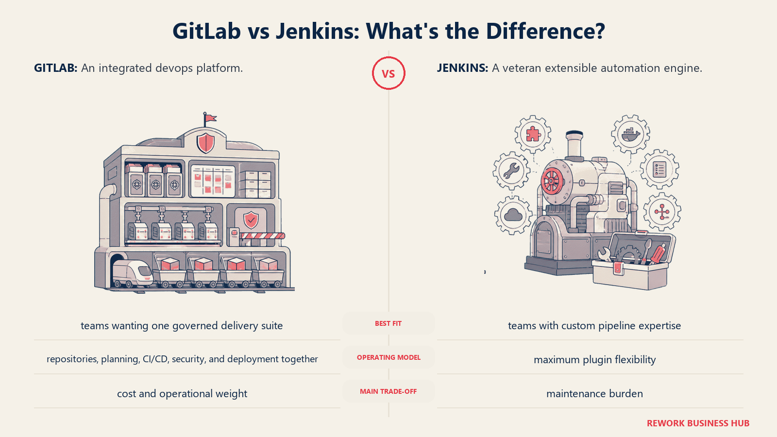 GitLab and Jenkins compared through matched operating metaphors for which fits better?