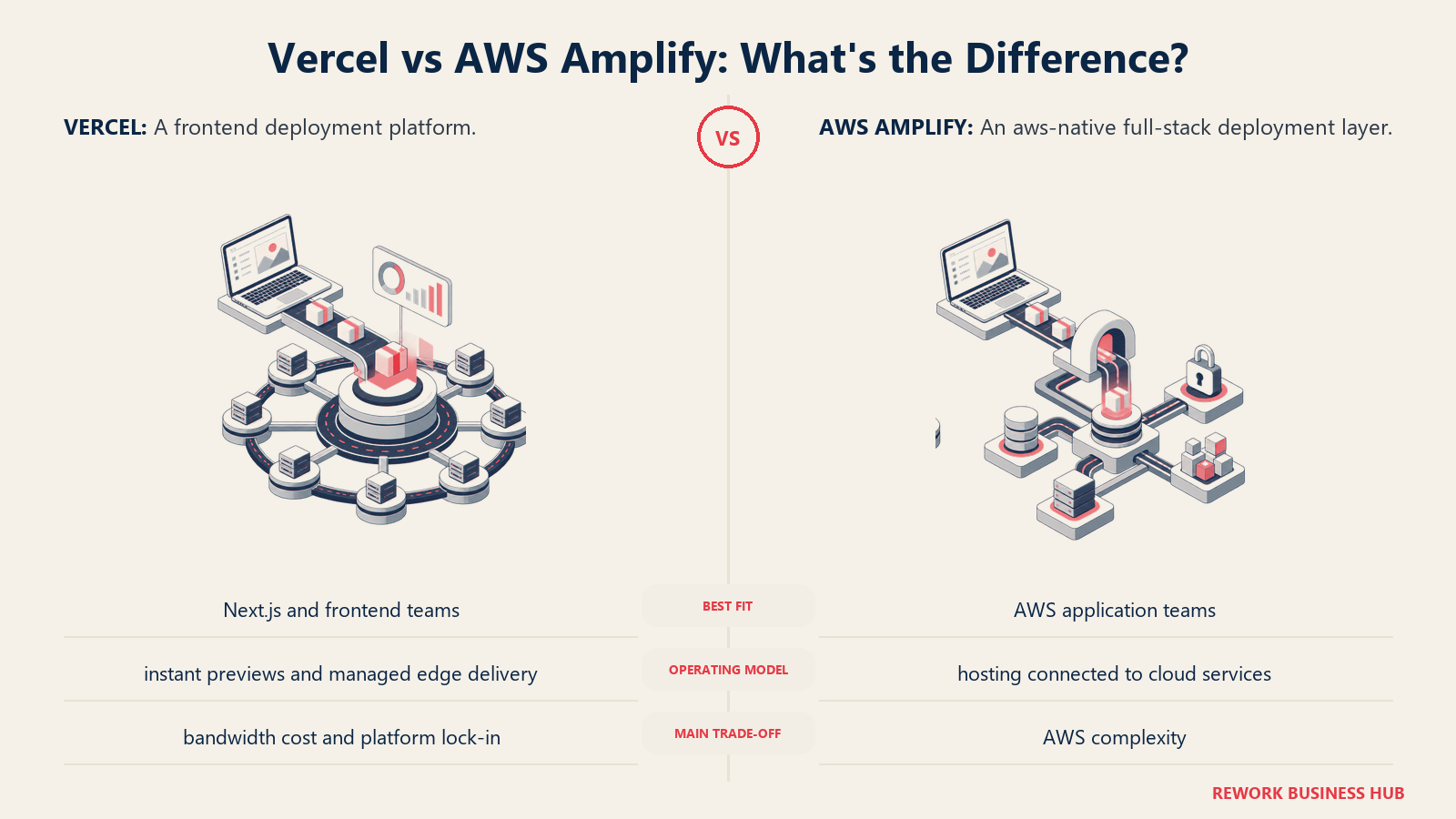 Vercel and AWS Amplify compared through matched operating metaphors for which fits better?