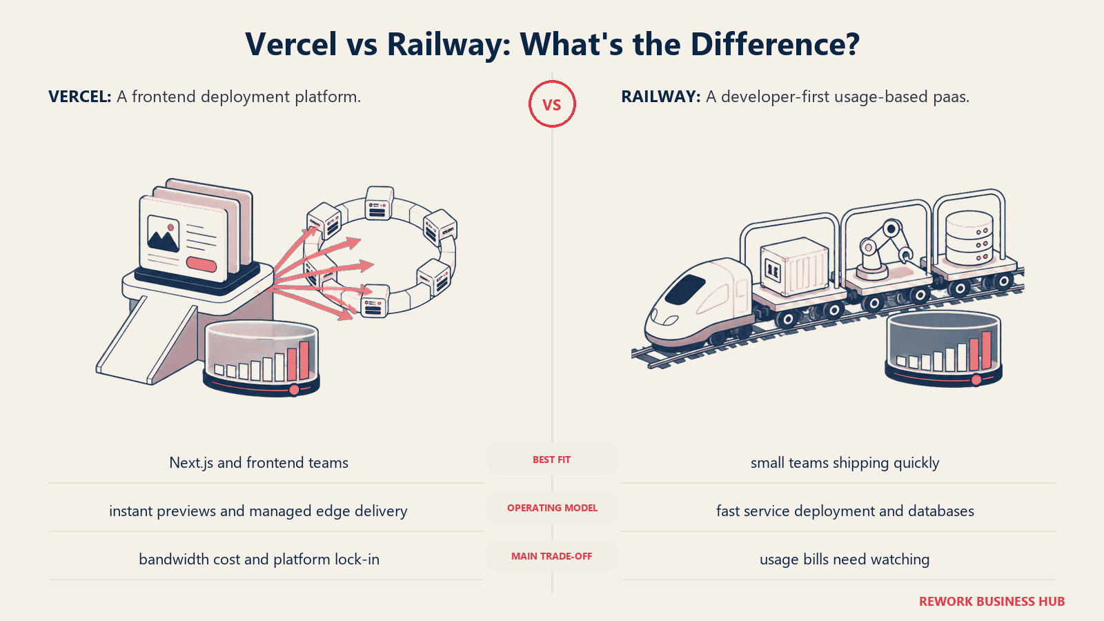 Vercel and Railway compared through matched operating metaphors for which fits better?