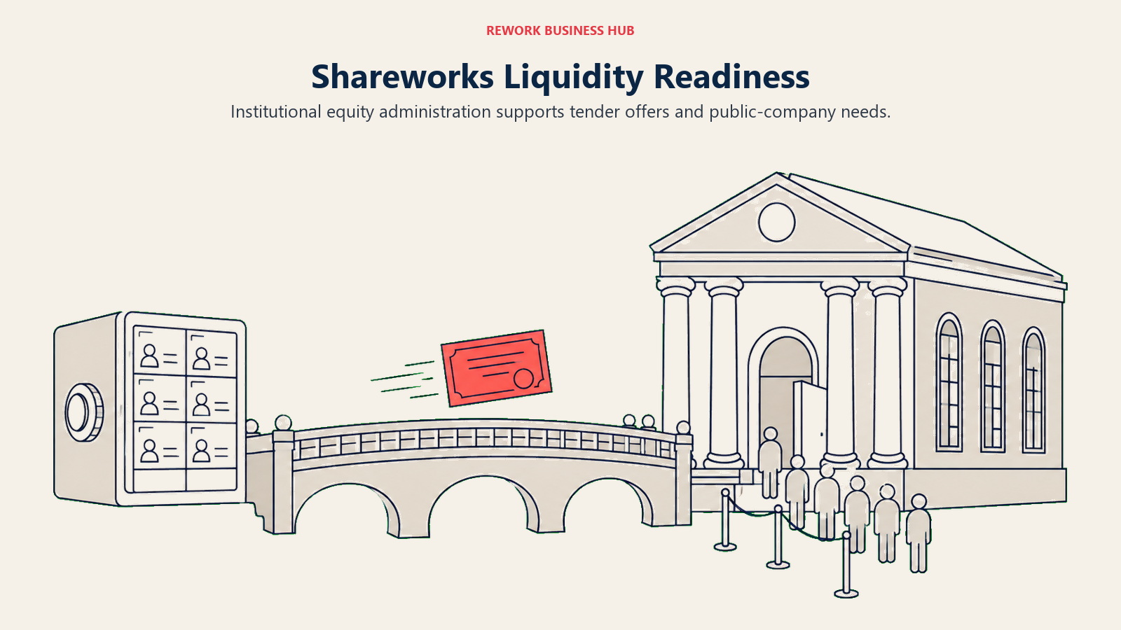 Shareworks Liquidity Readiness: Institutional equity administration supports tender offers and public-company needs.