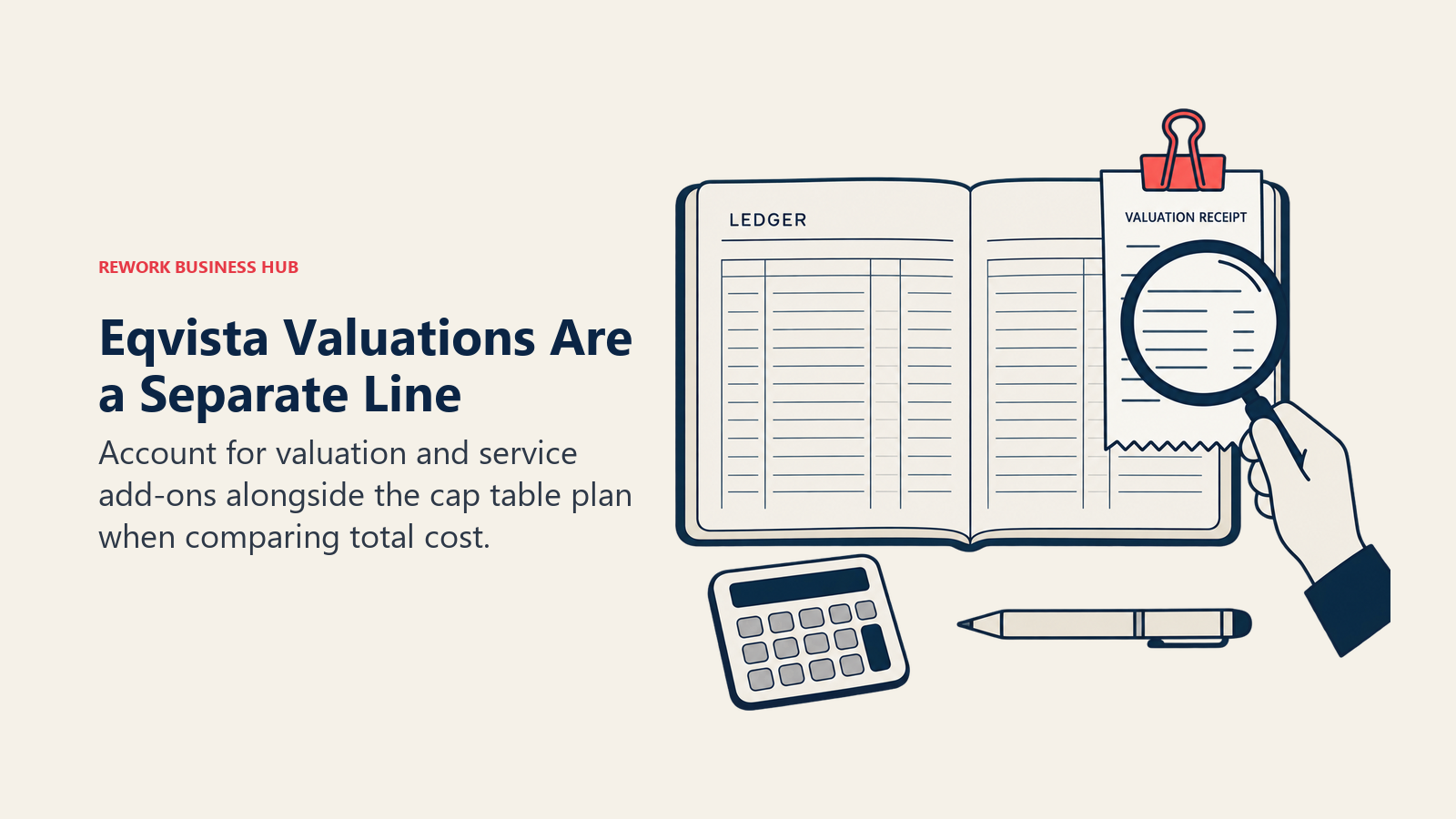 Eqvista Valuations Are a Separate Line: Account for valuation and service add-ons alongside the cap table plan when comparing total cost.