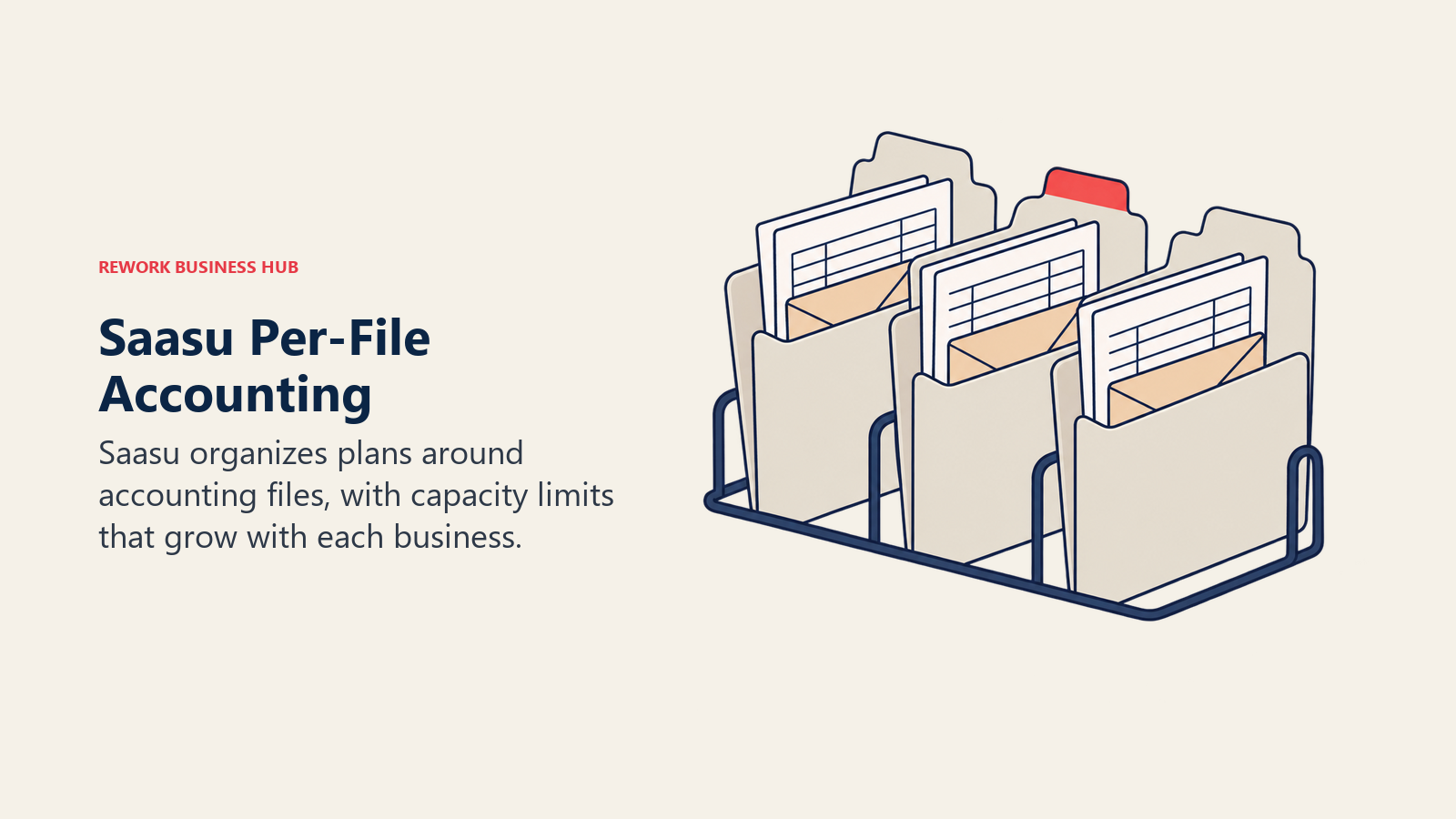 Saasu accounting files organized by business and capacity needs
