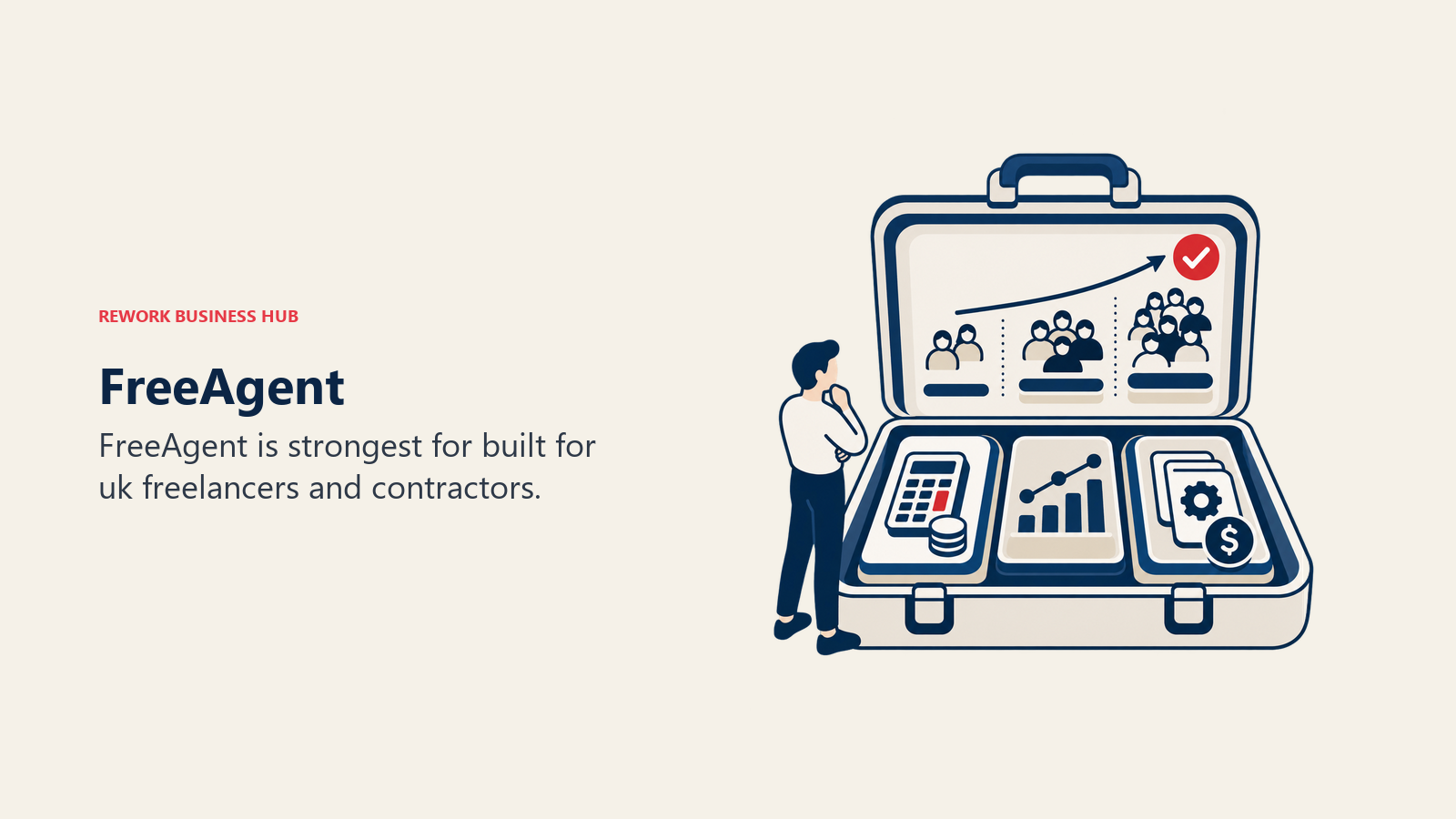 FreeAgent illustrated by business software toolkit matching a growing team to the right operating layer.