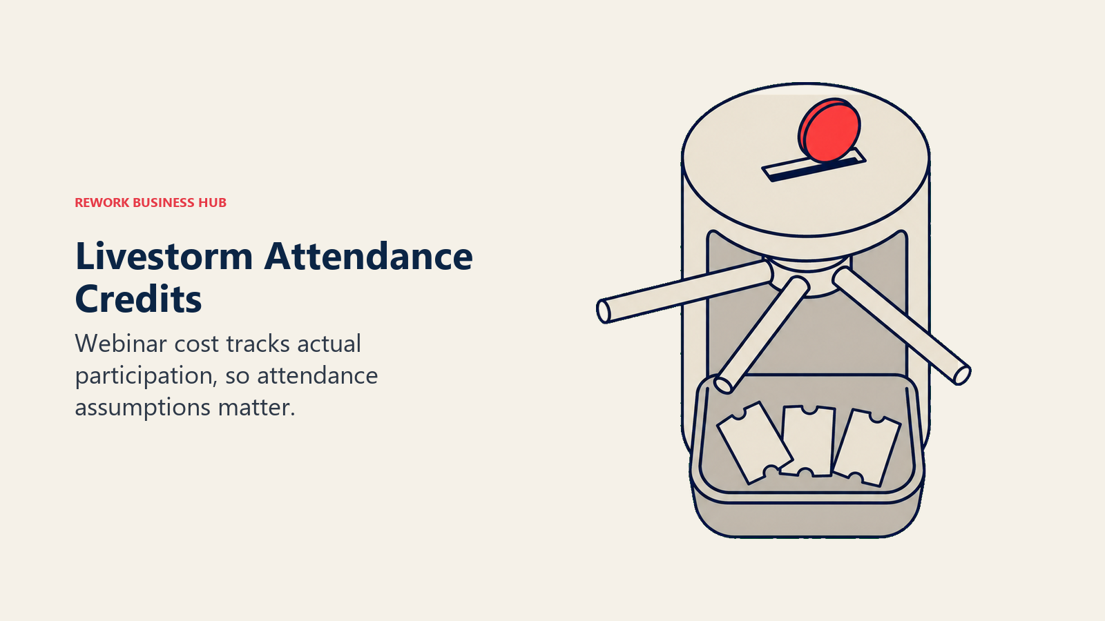 Attendee turnstile illustrating Livestorm active-contact capacity