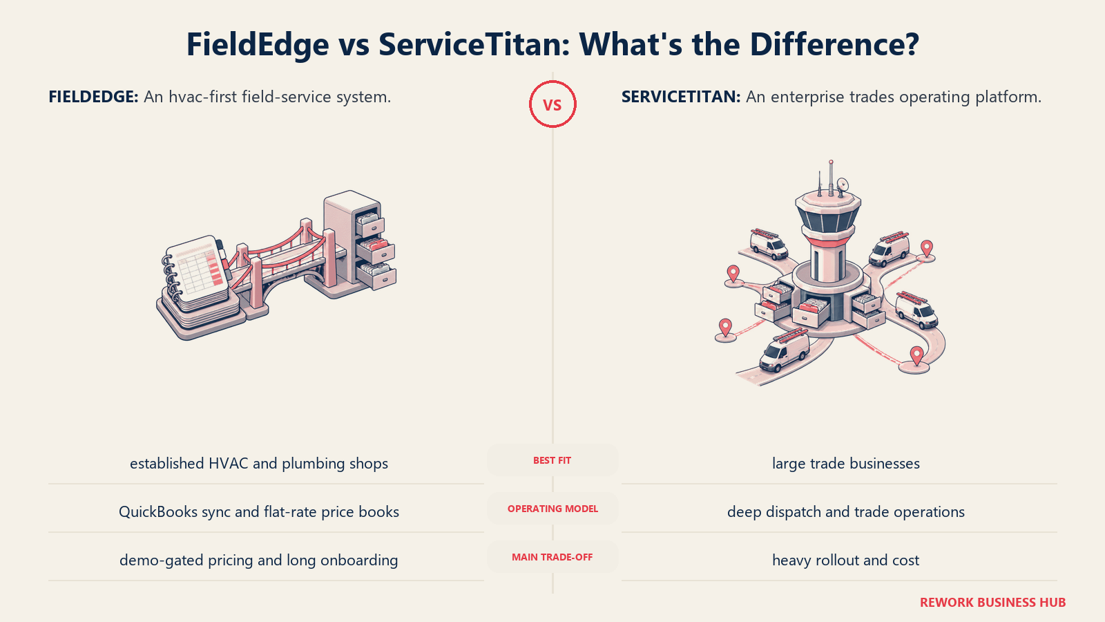 FieldEdge and ServiceTitan compared through matched operating metaphors for which fits better?