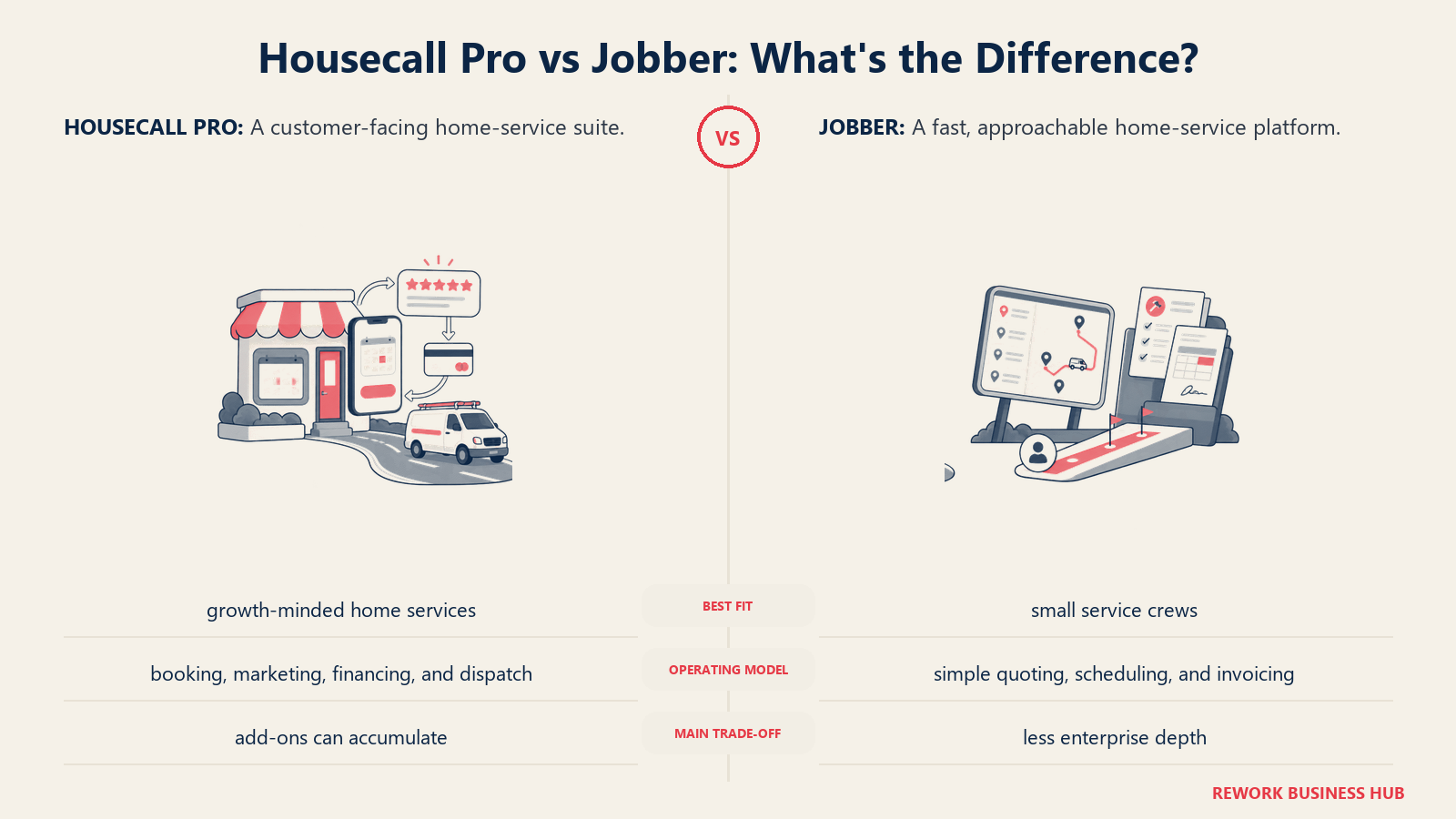 Housecall Pro and Jobber compared through matched operating metaphors for which fits better?