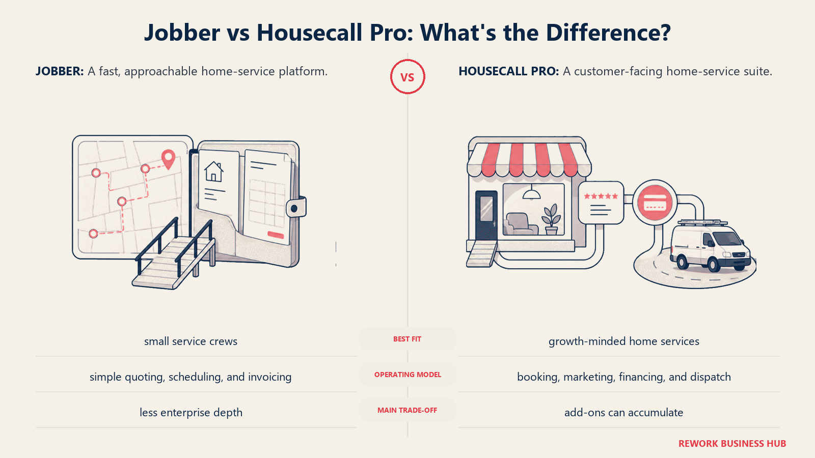 Jobber and Housecall Pro compared through matched operating metaphors for which fits better?
