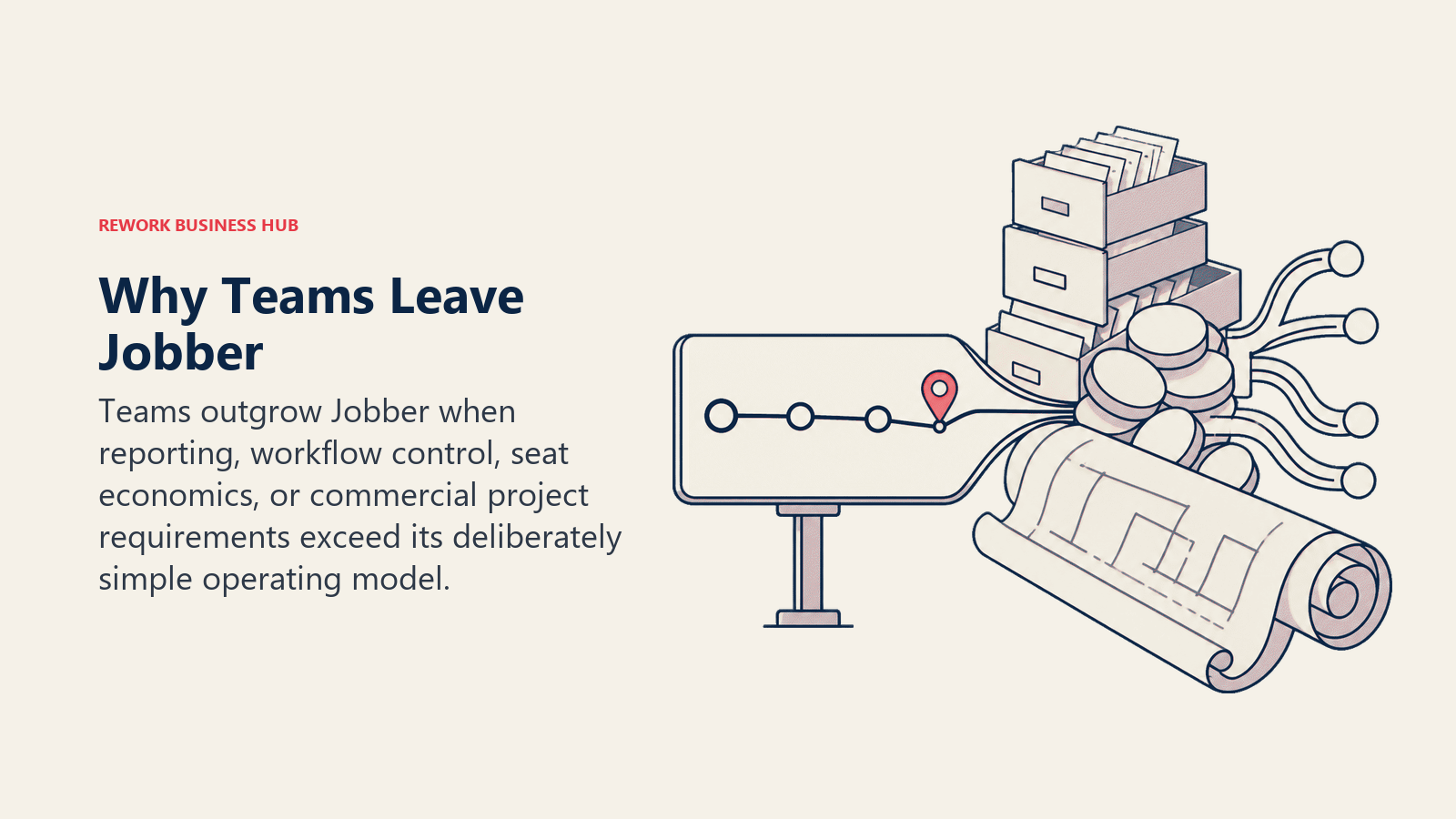 Why teams leave Jobber shown as the main operational constraints blocking growth