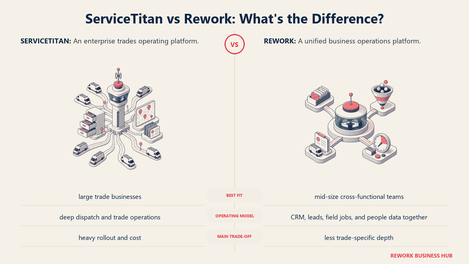 ServiceTitan and Rework compared through matched operating metaphors for which fits better?