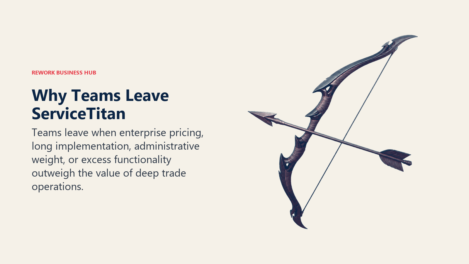 Why teams leave ServiceTitan shown as the main operational constraints blocking growth