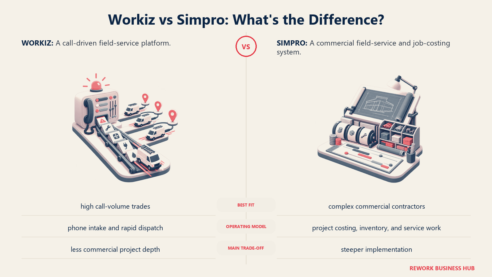Workiz and Simpro compared through matched operating metaphors for which fits better?