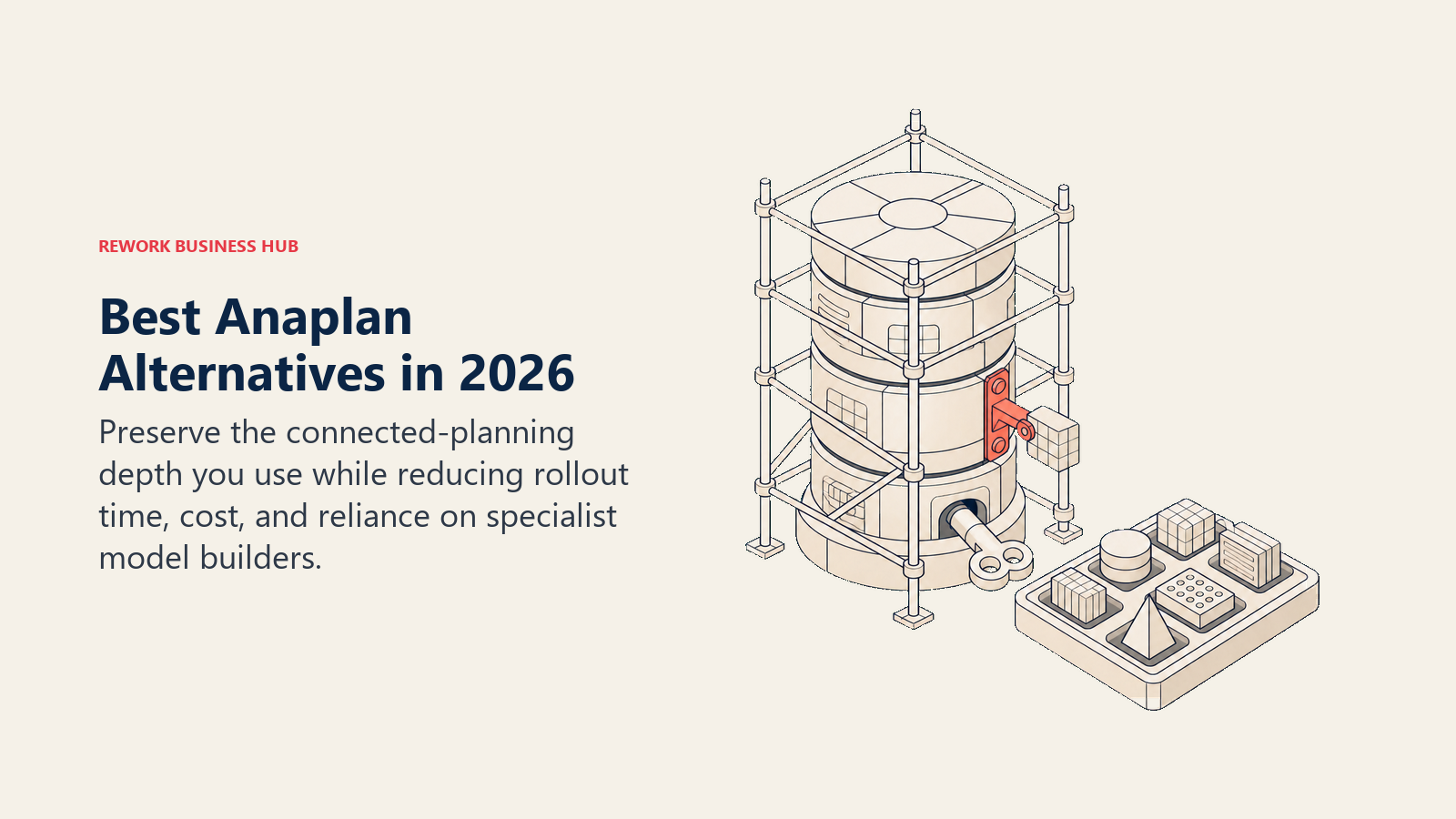 Scaffolded connected-planning core unlocking lighter Anaplan alternative modules with less rollout weight