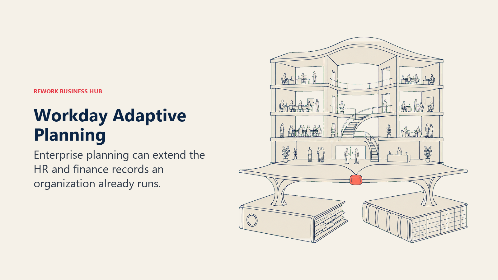 Enterprise planning supported by employee and finance records in Workday Adaptive Planning