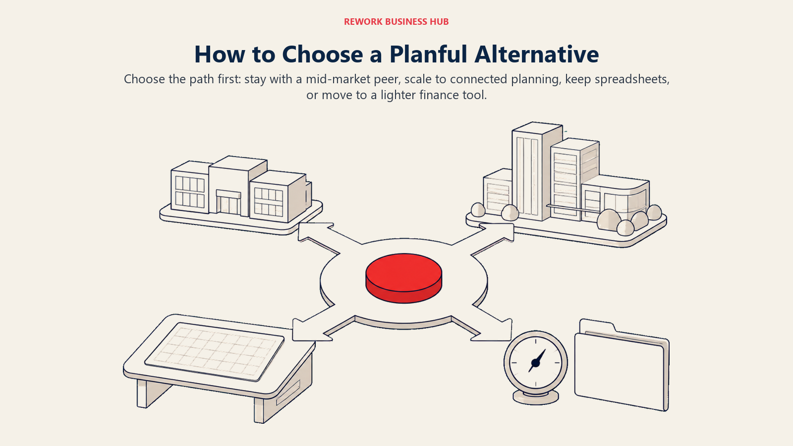 How to choose a Planful alternative using four paths for mid-market, enterprise, spreadsheet-native, and lighter finance tools