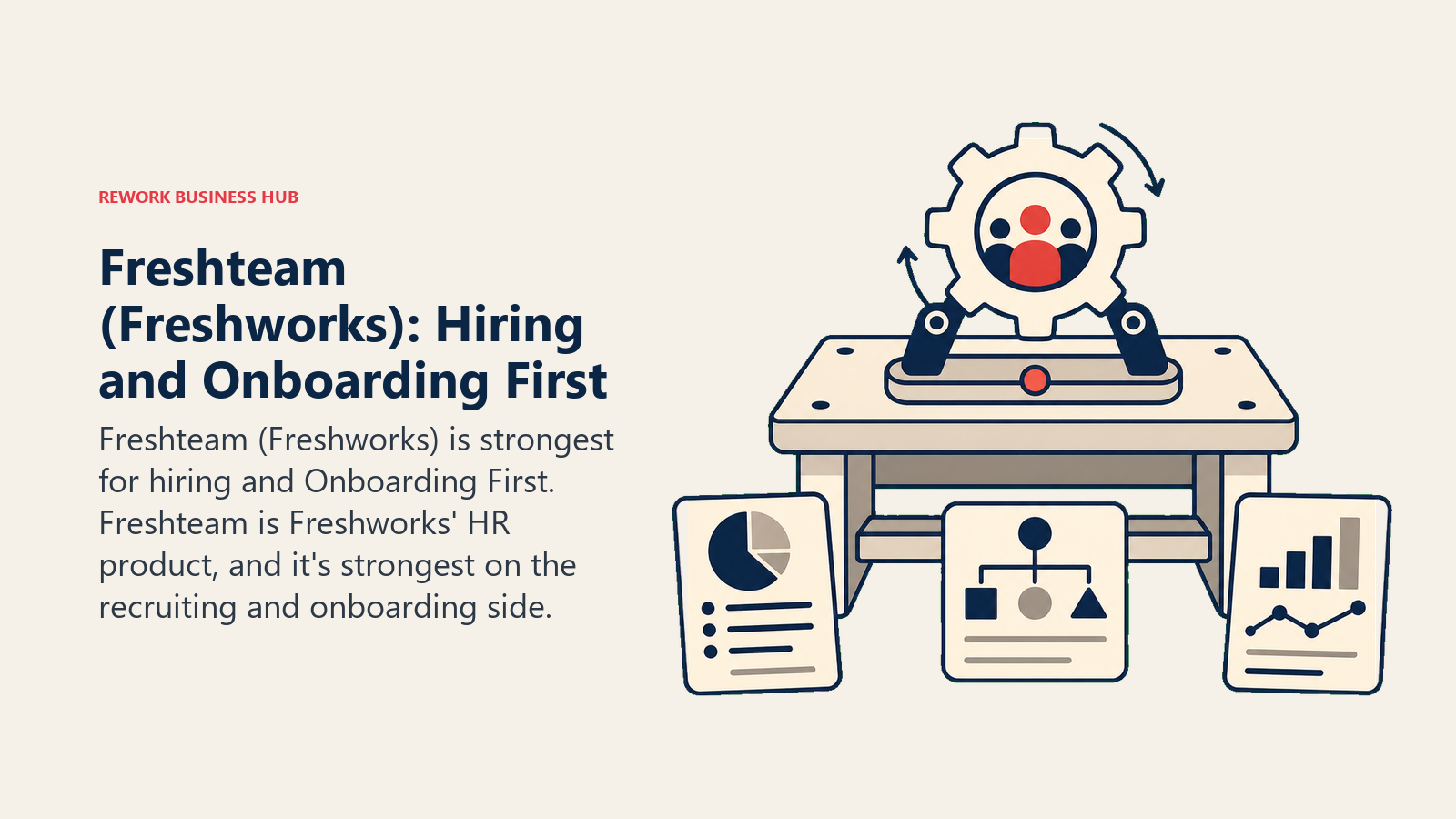 Freshteam (Freshworks): Hiring and Onboarding First illustrated with decision workbench