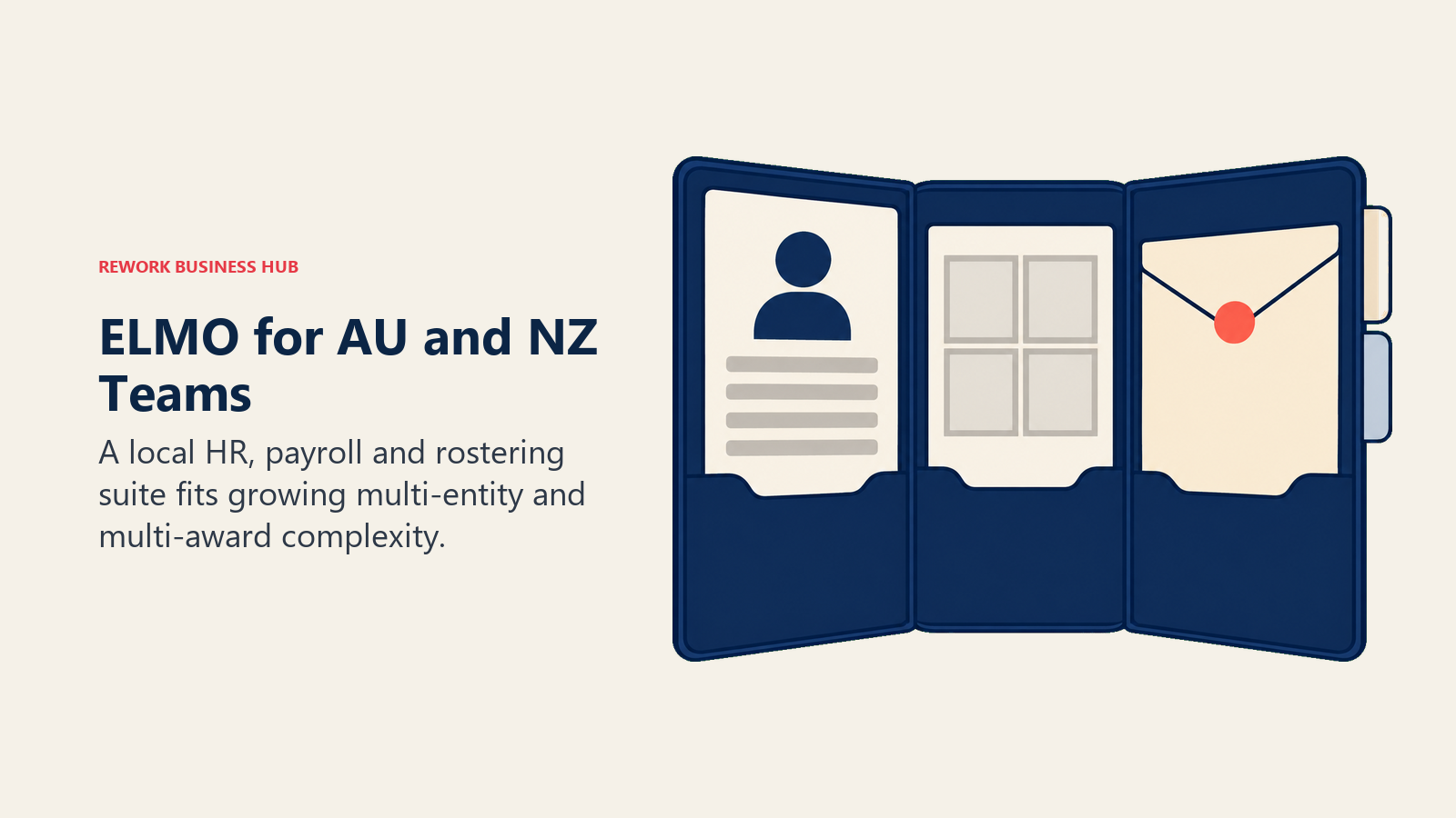 Portfolio ELMO yang menggabungkan rekod pekerja, rostering dan payroll untuk pasukan Australia dan New Zealand
