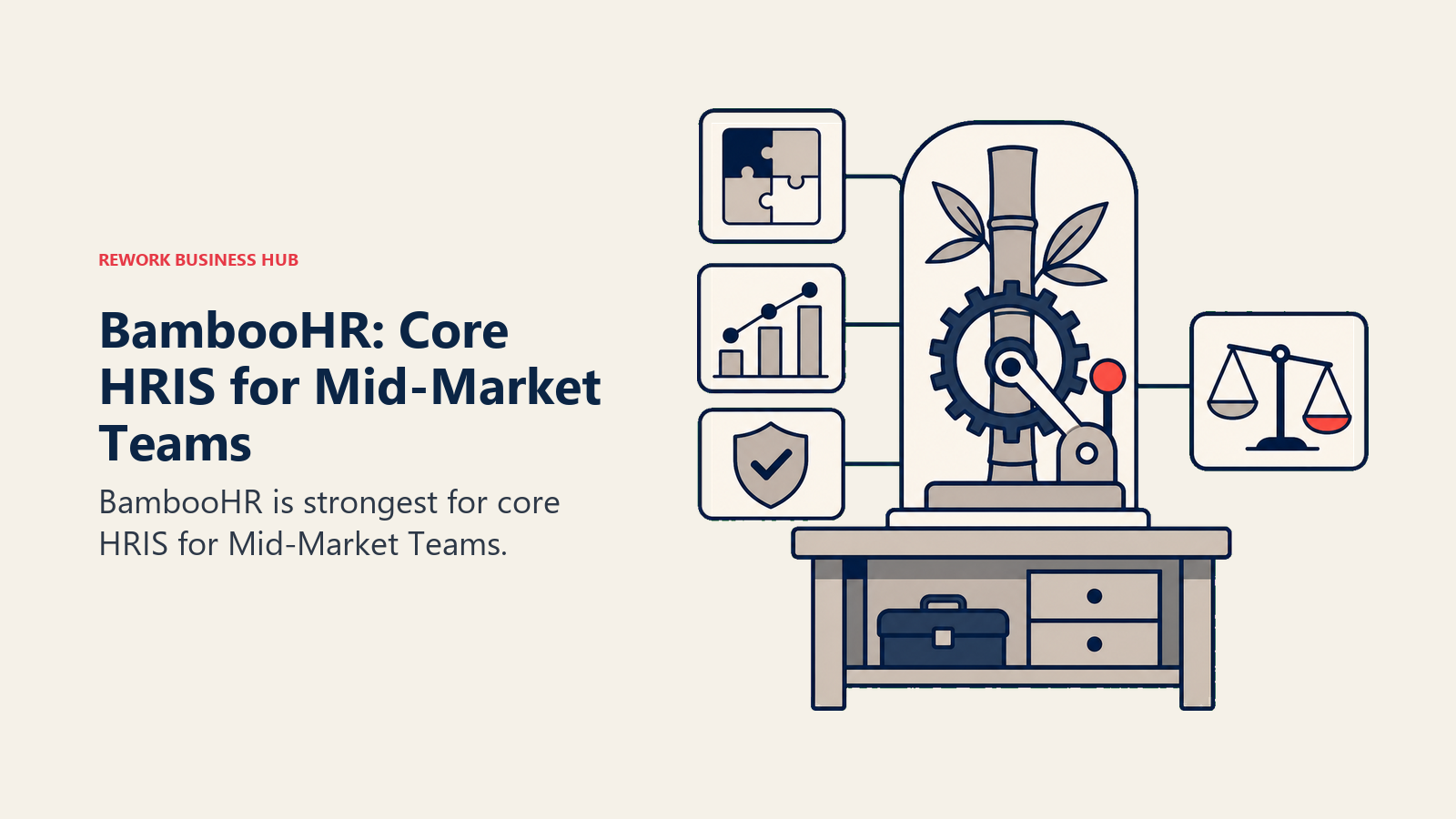 BambooHR: Core HRIS for Mid-Market Teams illustrated with decision workbench