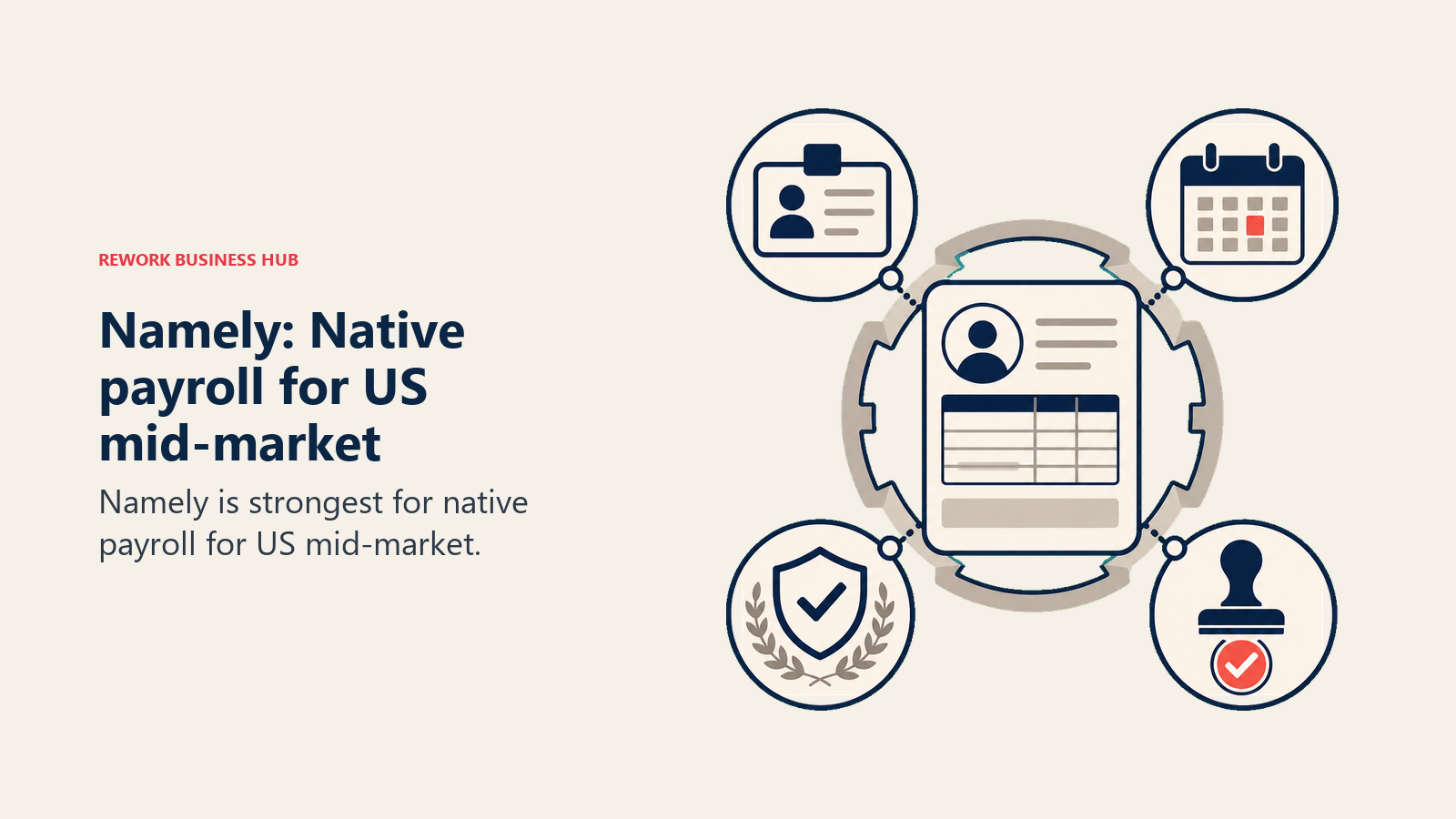 Namely: Native payroll for US mid-market illustrated with payroll mechanism