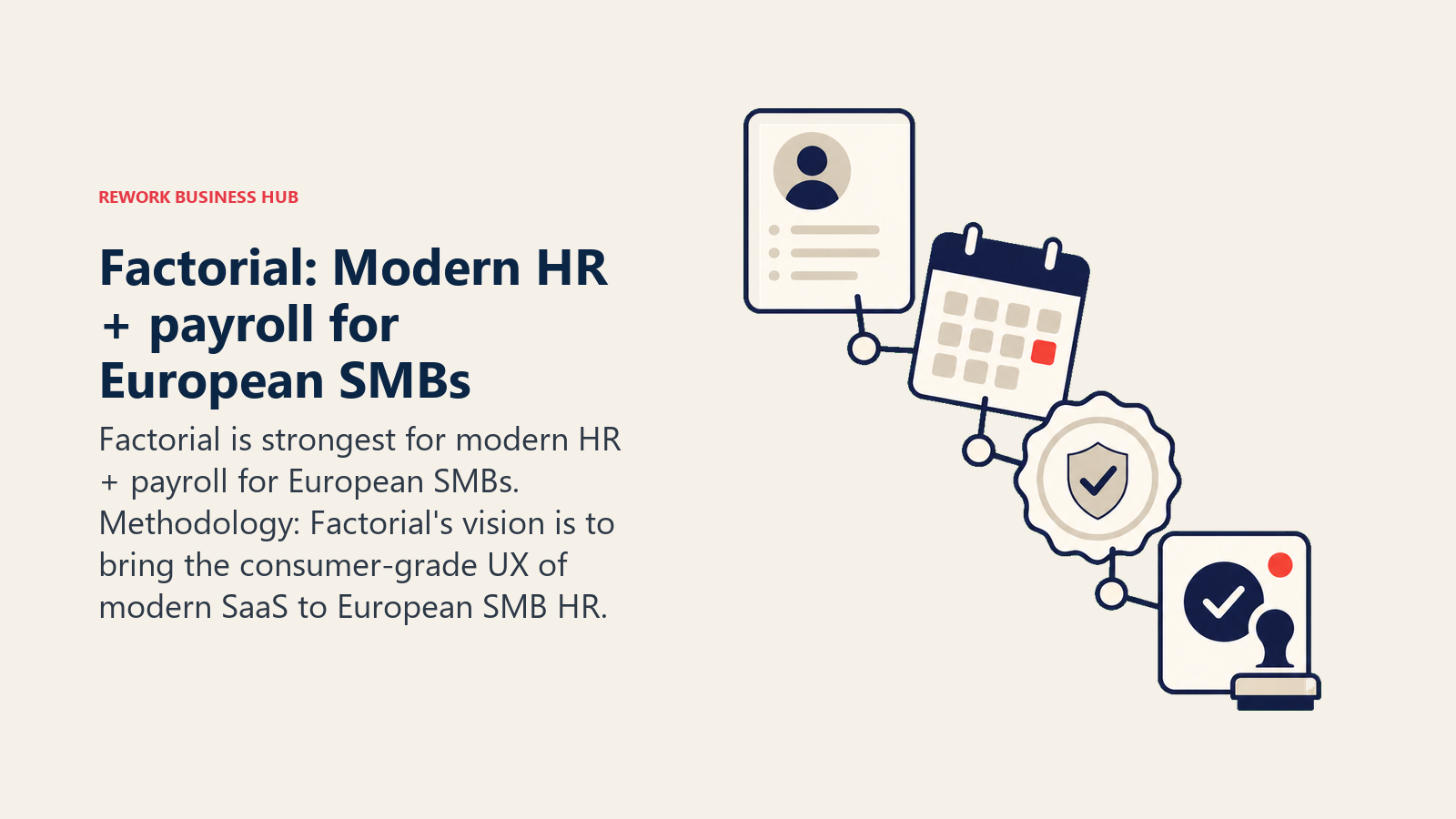 Factorial: Modern HR + payroll for European SMBs illustrated with payroll mechanism