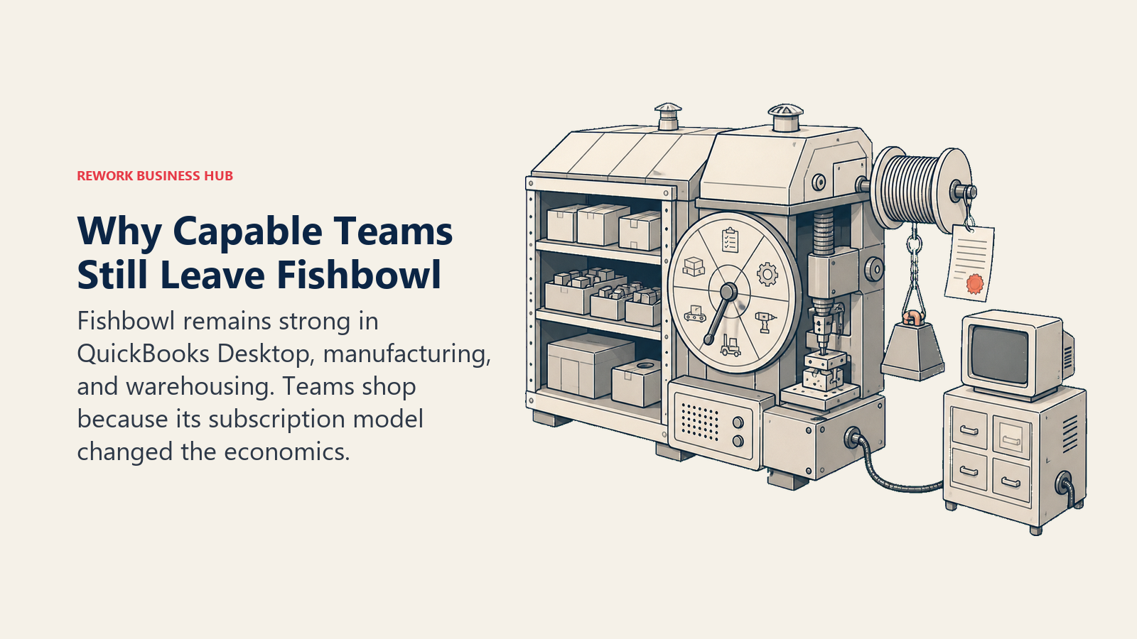 Capable Fishbowl warehouse and manufacturing machine carrying a newly recurring subscription and implementation weight