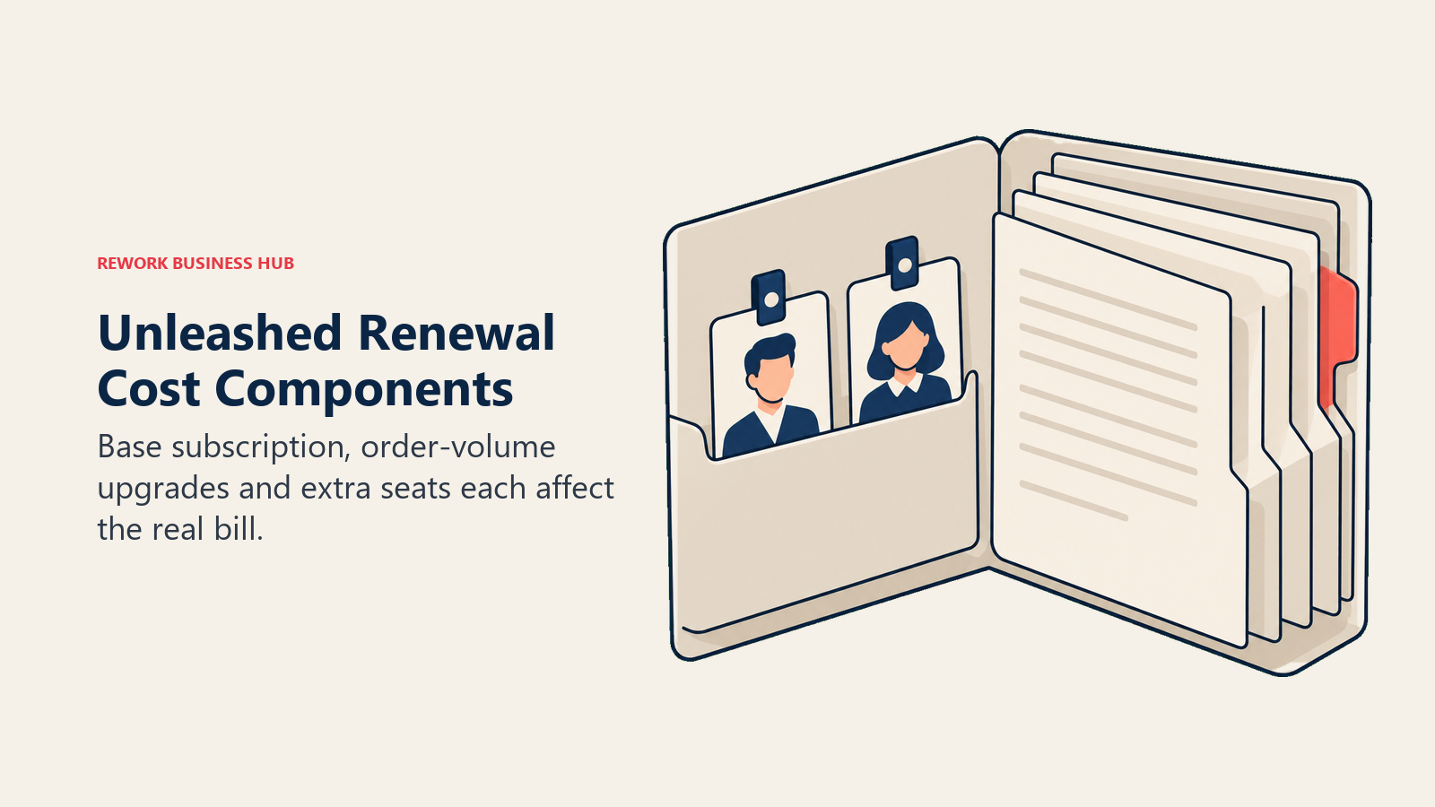 Unleashed Renewal Cost Components: Base subscription, order-volume upgrades and extra seats each affect the real bill.