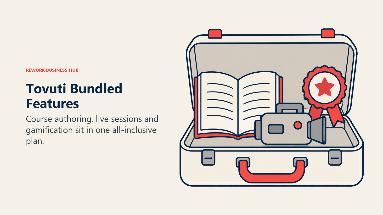 Tovuti course authoring, live sessions and gamification assembled in one learning toolkit