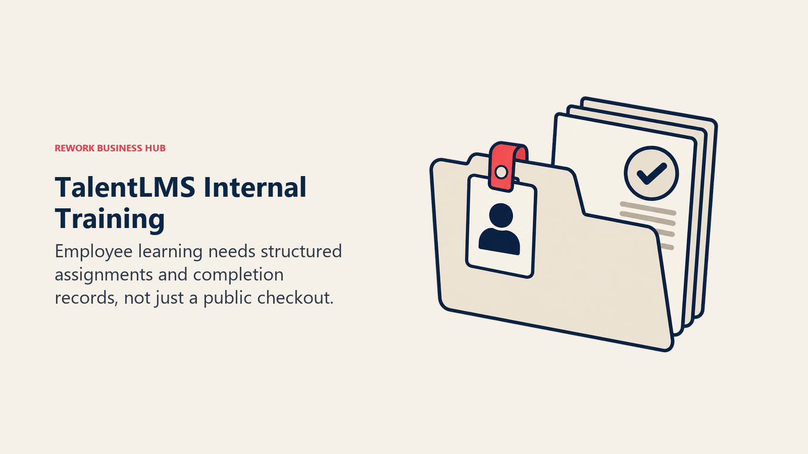 TalentLMS internal training shown as an employee badge linked to a course and completion record