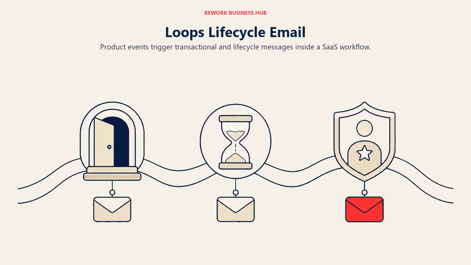 Loops Lifecycle Email shown with product event stations