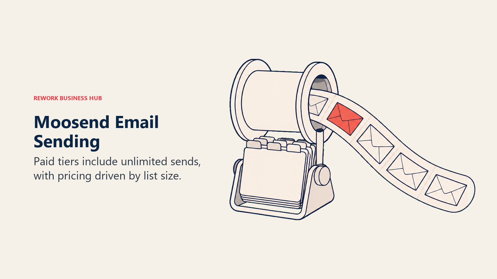 Moosend Email Sending shown with email spool