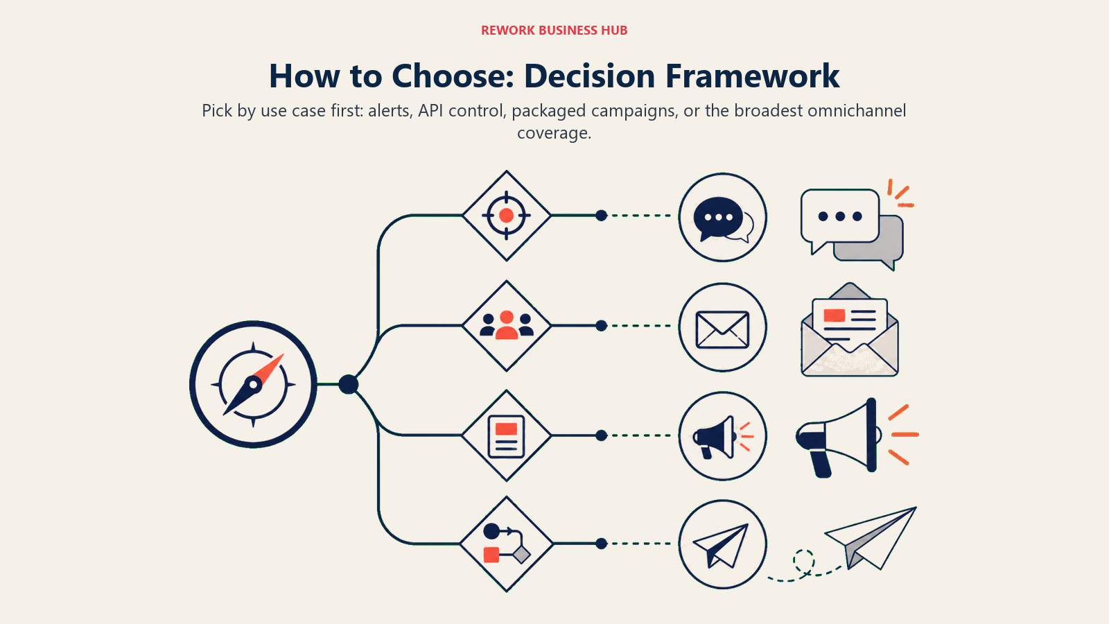 How to Choose: Decision Framework editorial visual