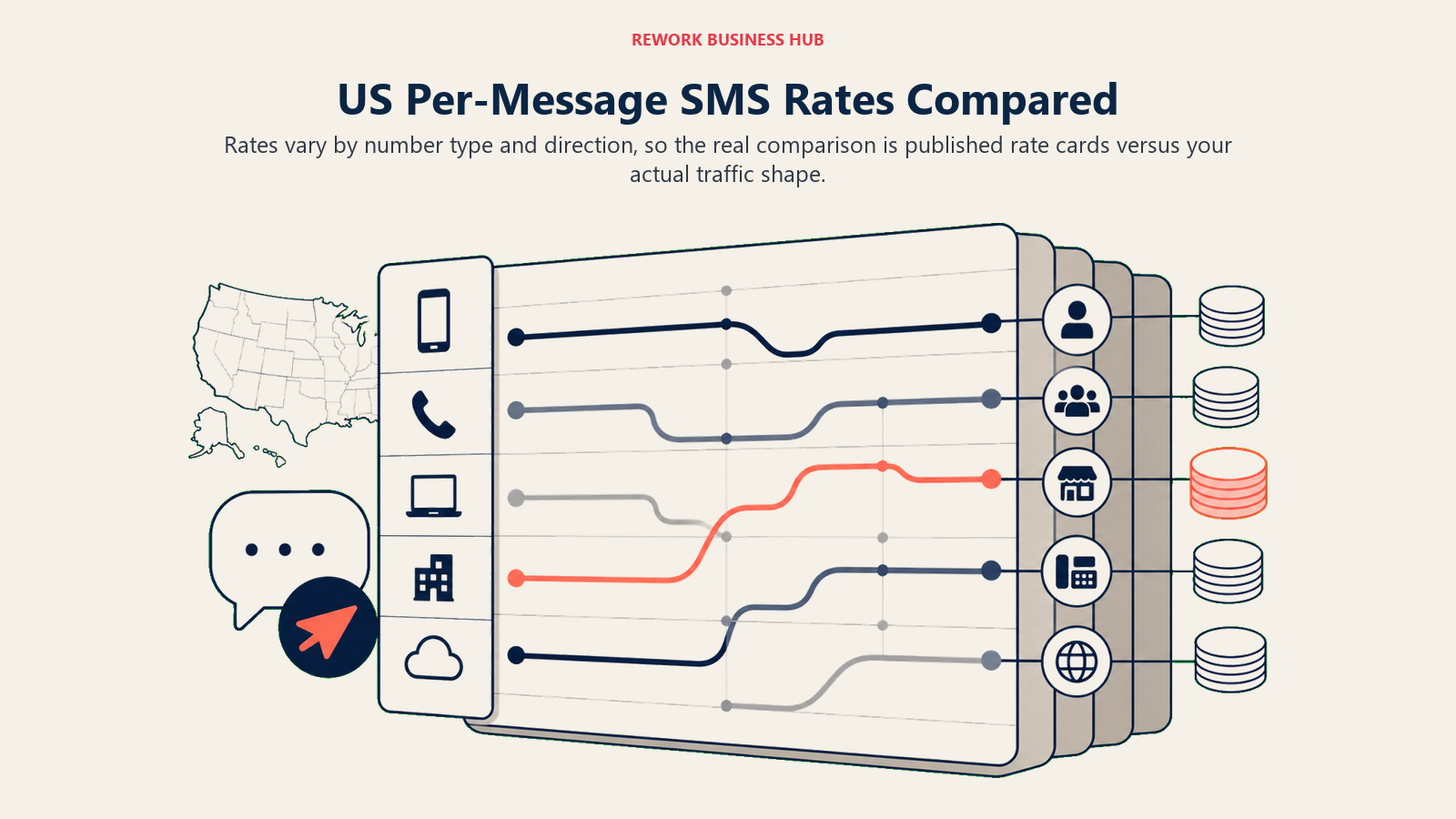 US Per-Message SMS Rates Compared editorial visual