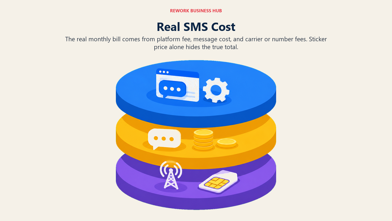 Real SMS Cost visual