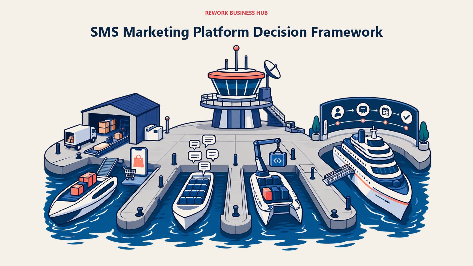 SMS Marketing Platform Decision Framework visual