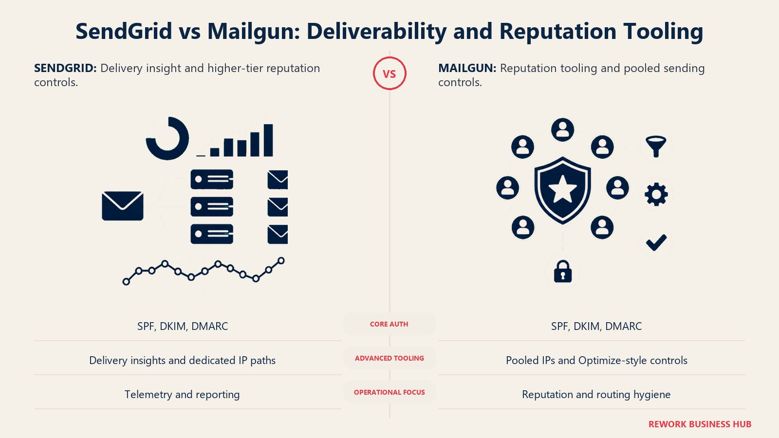 Deliverability tooling comparison between SendGrid and Mailgun