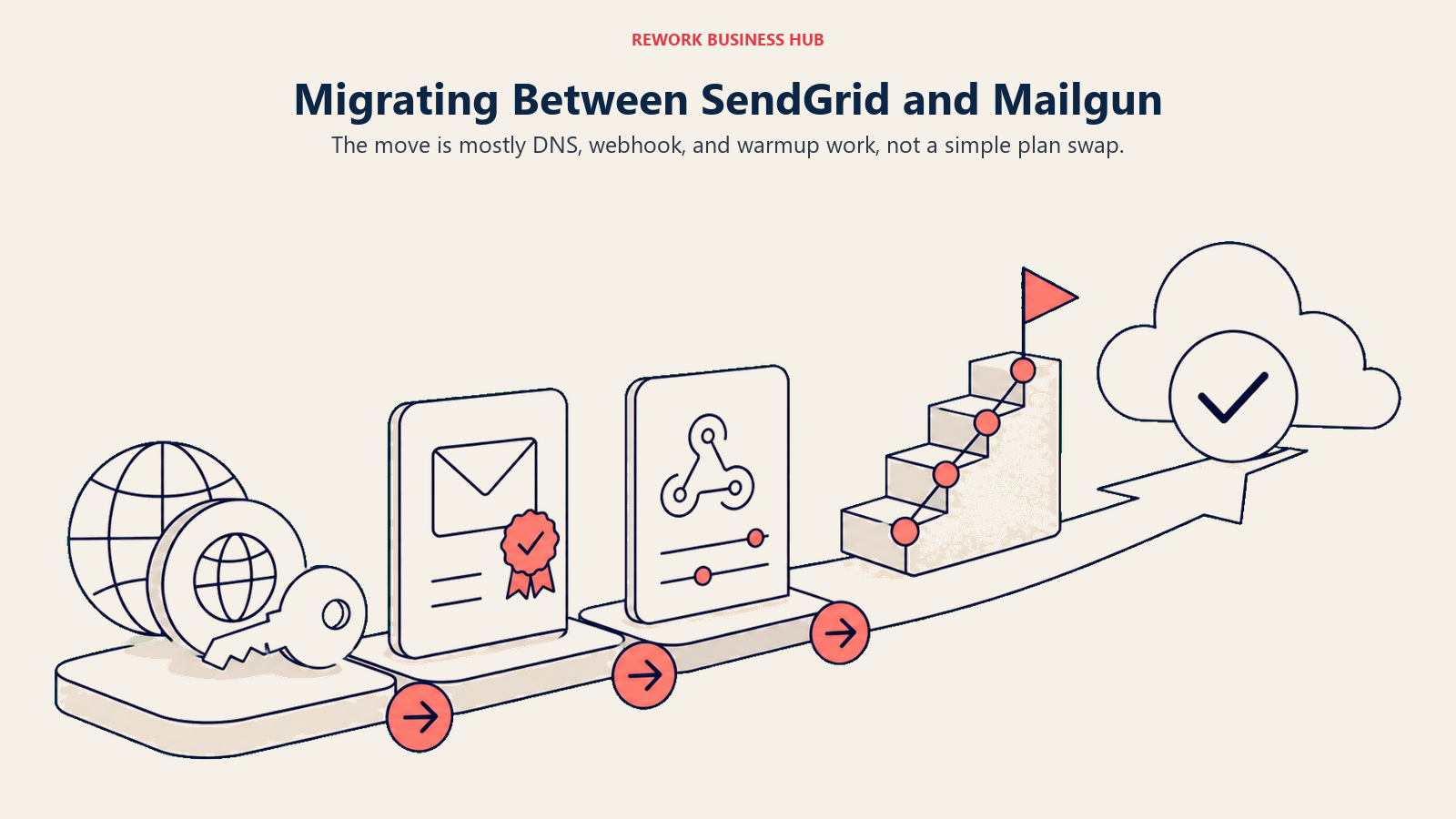 Migration flow for moving from one email platform to another