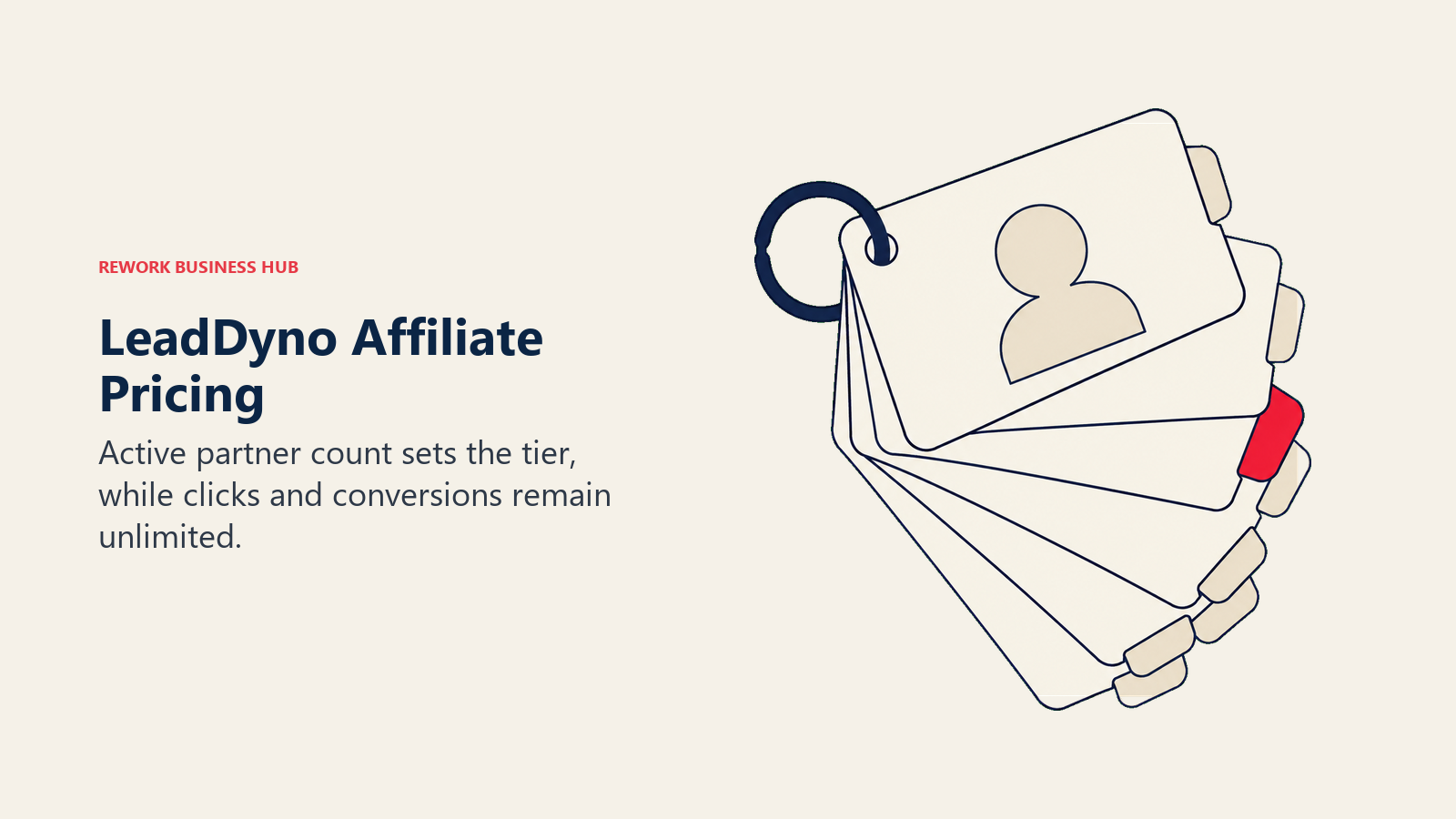 LeadDyno Affiliate Pricing illustrated by partner address book