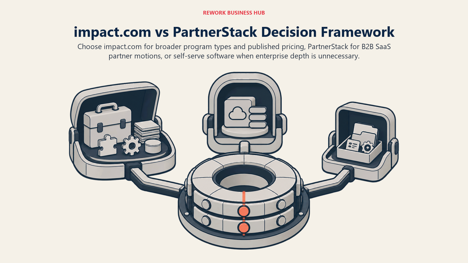 impact.com versus PartnerStack decision lock using program type and pricing visibility