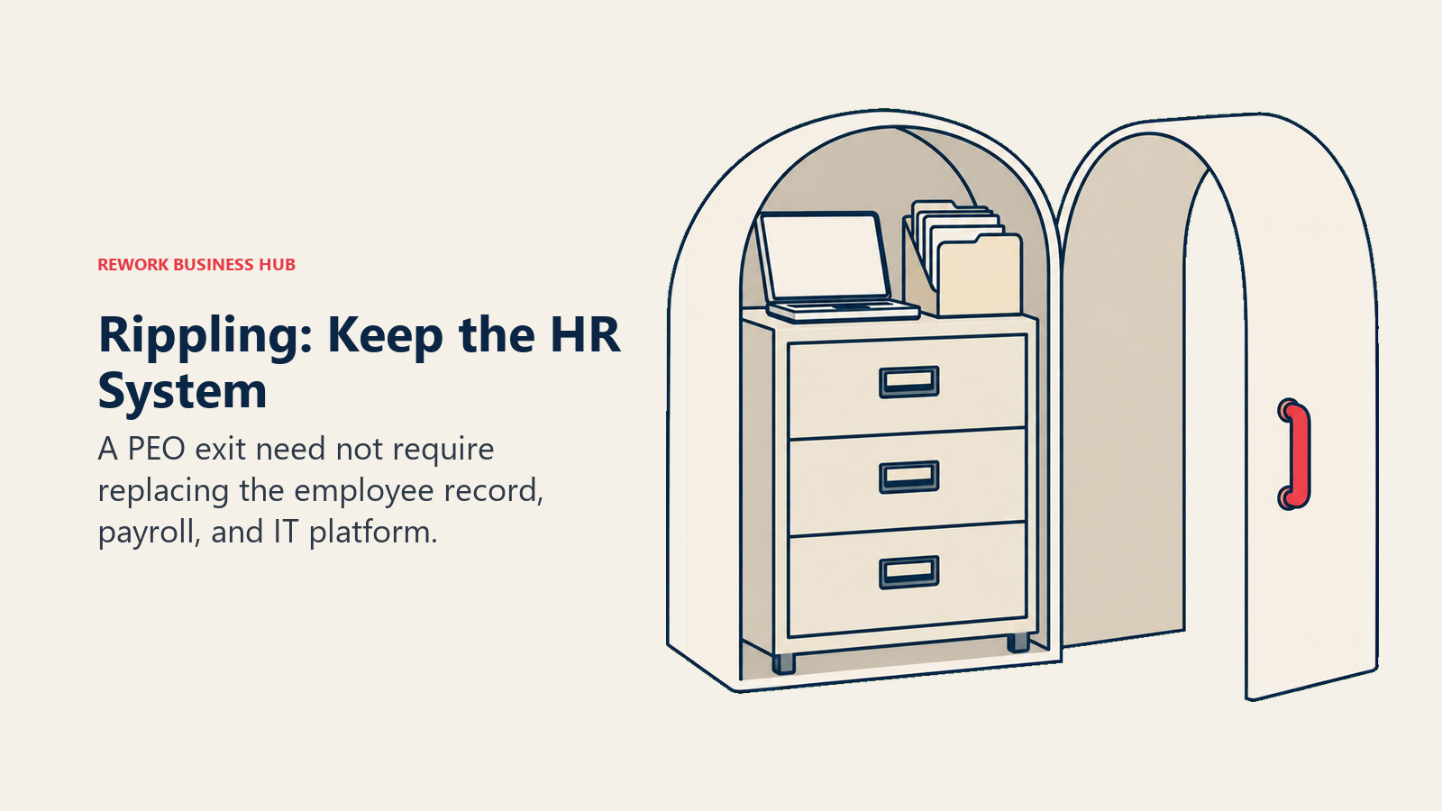 Rippling: Keep the HR System illustrated with removable relationship sleeve.
