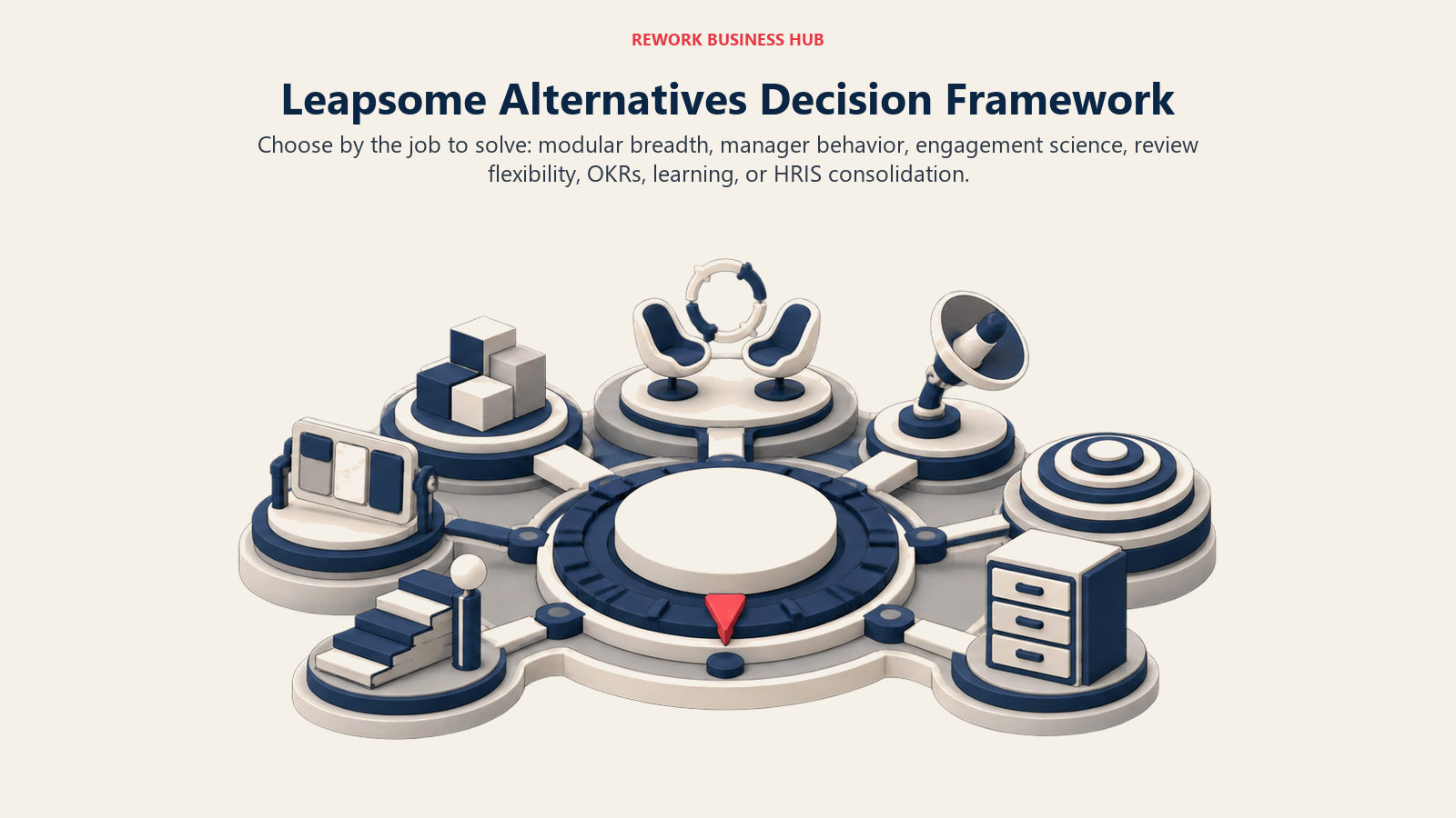 Talent workflow selector aligning a people-program problem with a specialist operating station