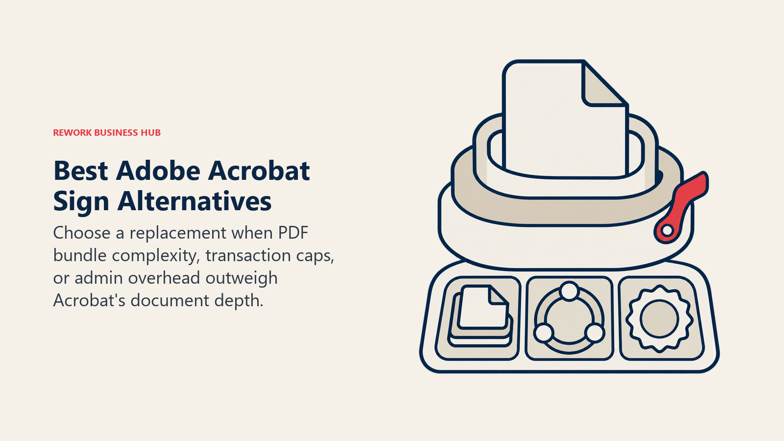 Adobe Acrobat Sign alternatives releasing a document from transaction constraints into modular workflow tools
