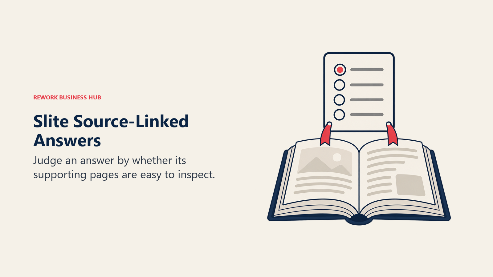 Slite Source-Linked Answers, illustrated by citation ribbon