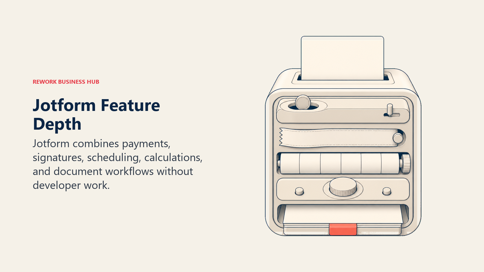Modular no-code intake console combining payment, signature, scheduling, calculations, and document output