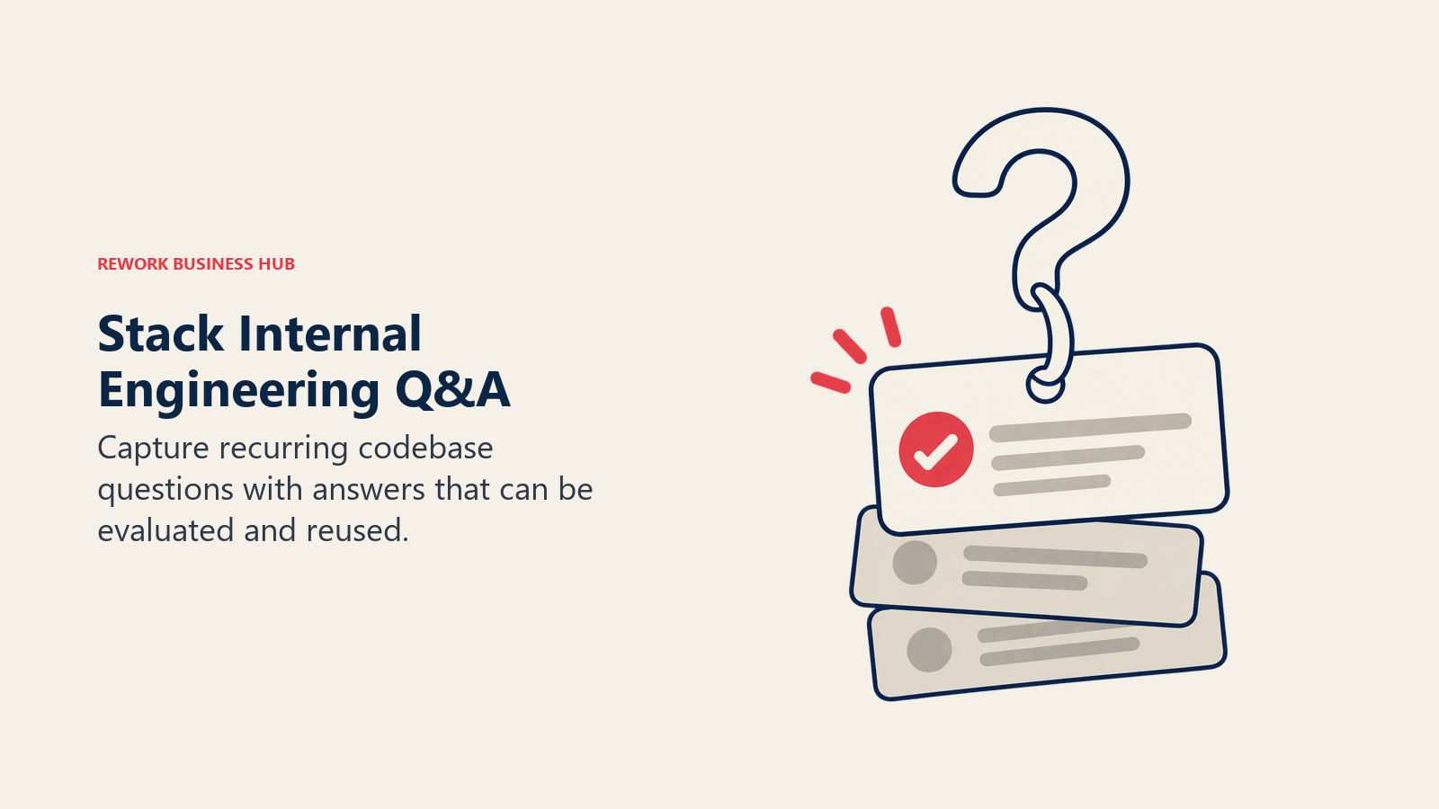 Stack Internal Engineering Q&A, illustrated by question answer pair