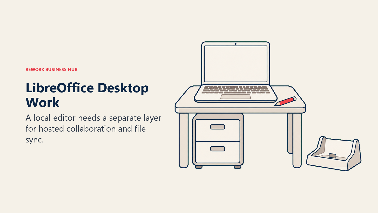 LibreOffice Desktop Work: A local editor needs a separate layer for hosted collaboration and file sync.