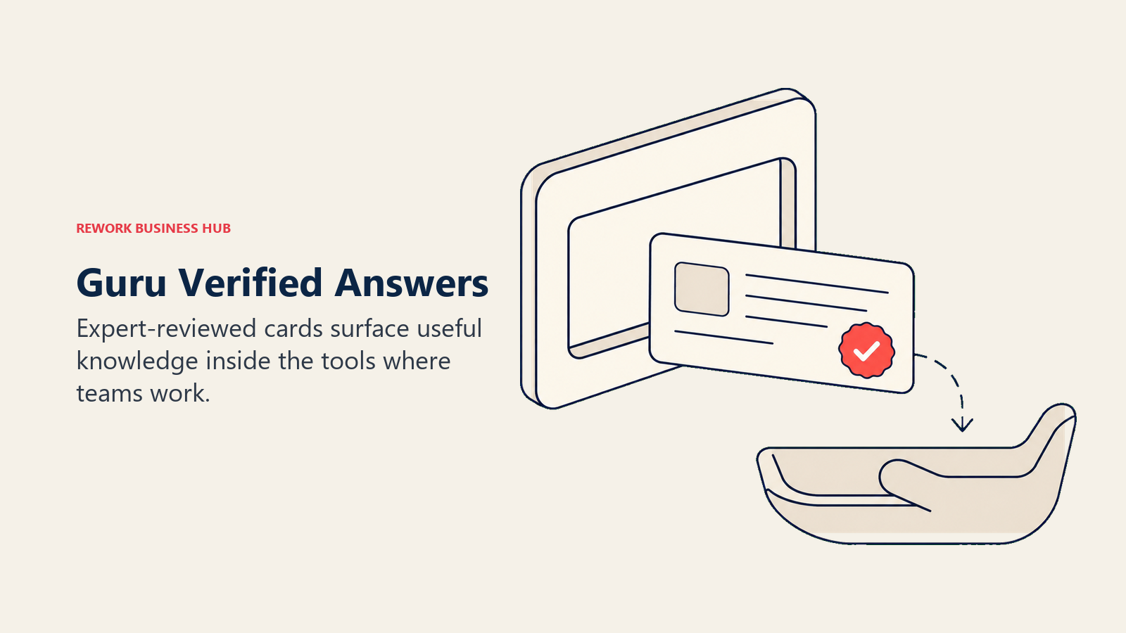 Verified answer card delivered at the point of work.