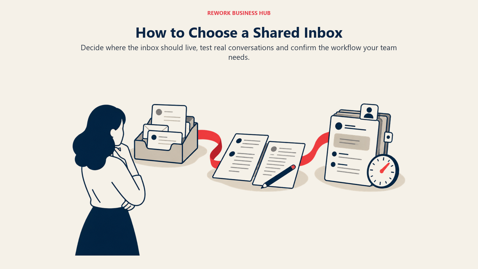How to Choose a Shared Inbox represented by inbox workflow evaluation stations