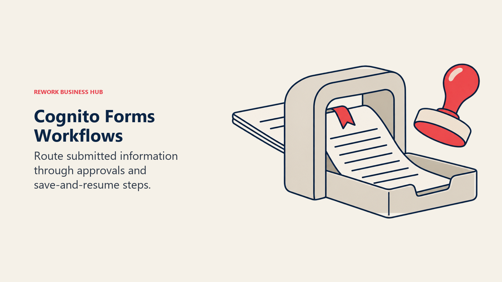 Cognito Forms Workflows: Route submitted information through approvals and save-and-resume steps.