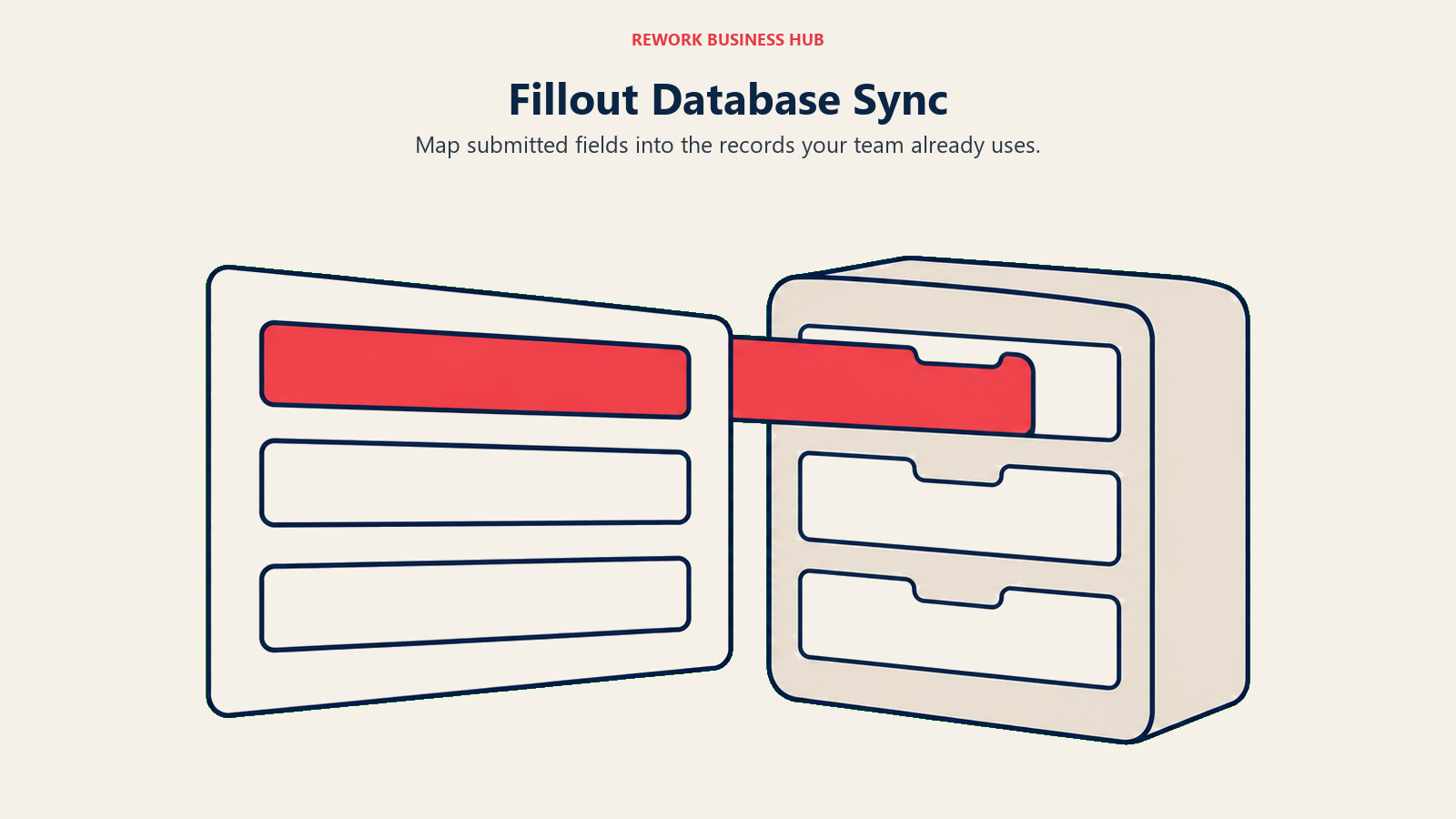 Fillout Database Sync: Map submitted fields into the records your team already uses.